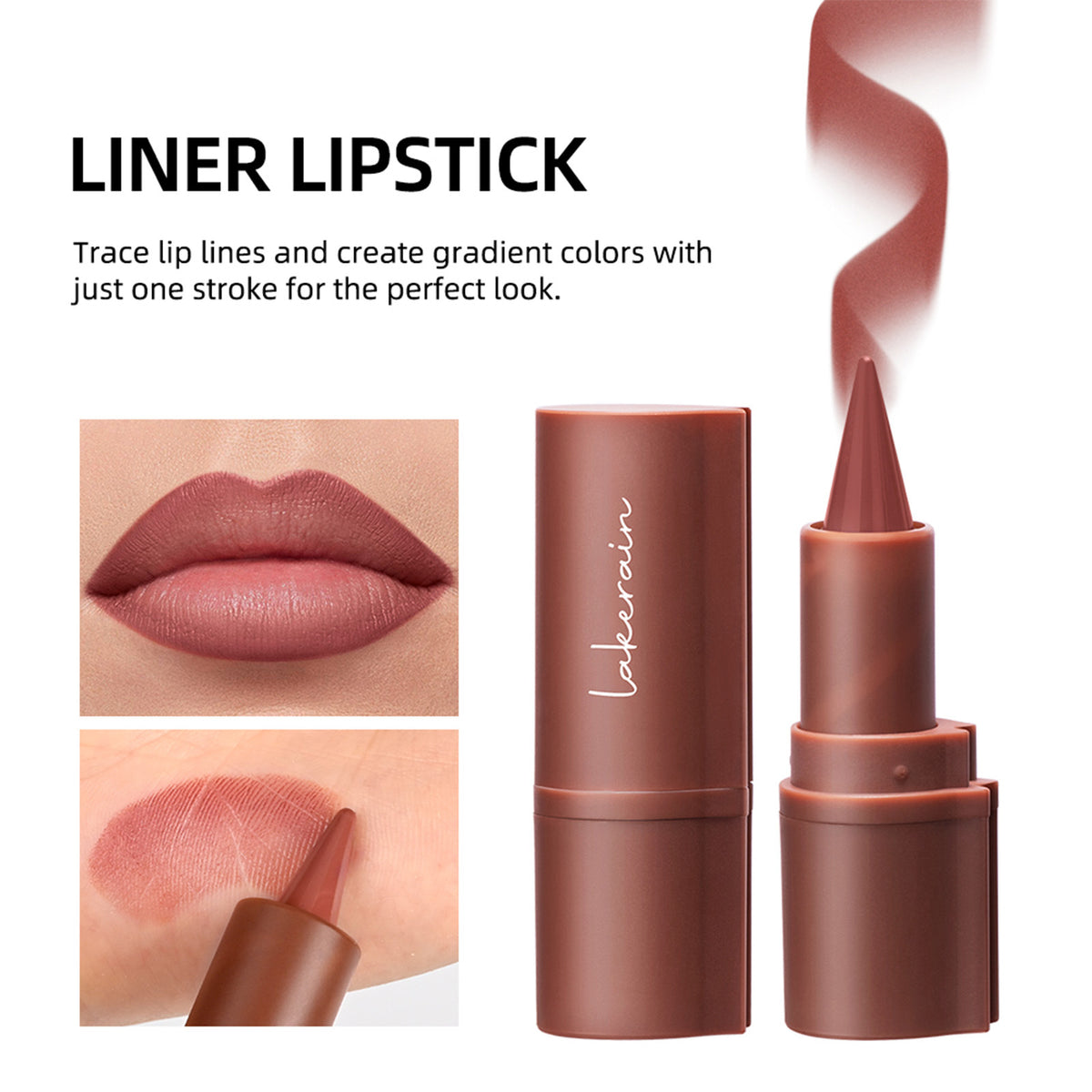 Lakerain Lipstick Lip Liner No Stain On Cup Moisturizing Matte