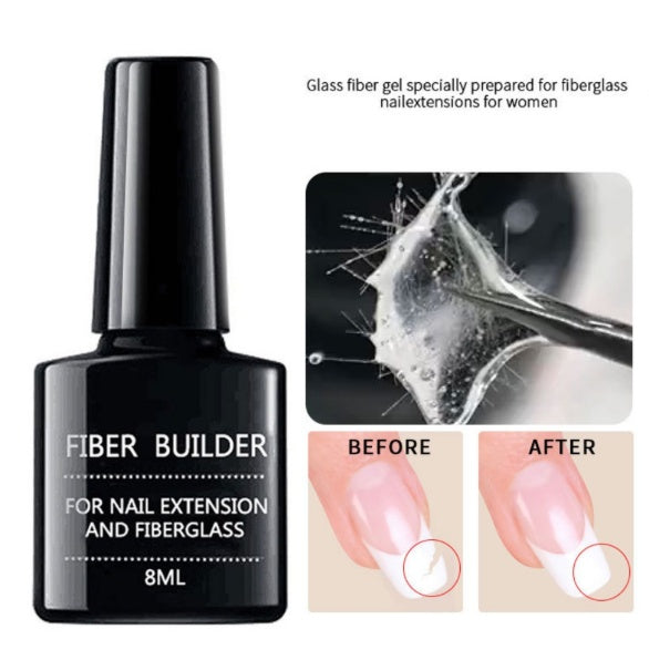 Fiber Builder 20 Units Silk fiberglass for nail extension UV non-woven silk shape DIY French acrylic fiber building gel manicure accessory