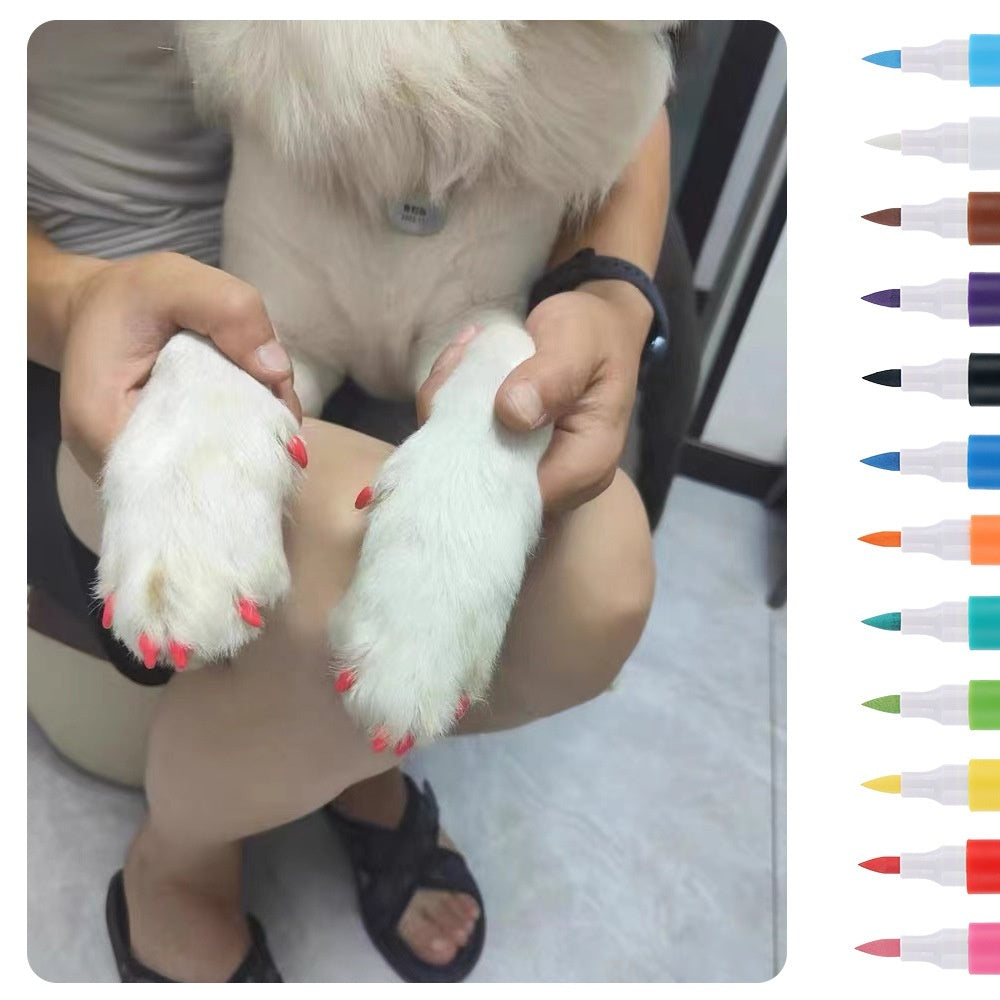 Aerylie Arclic Marker Opaque Color Nail Brush Graffiti Water-based Laminated Pet Manicure