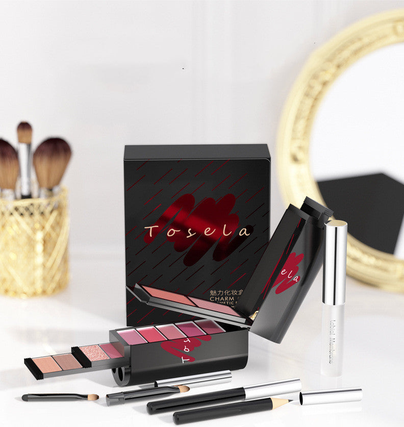 Tosela Beauty Kit Eye Shadow Blush Lipstick Kit