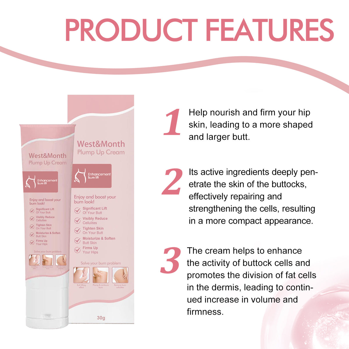 West&Month Firming Lifting Curve Plump Hip Lifting Cream