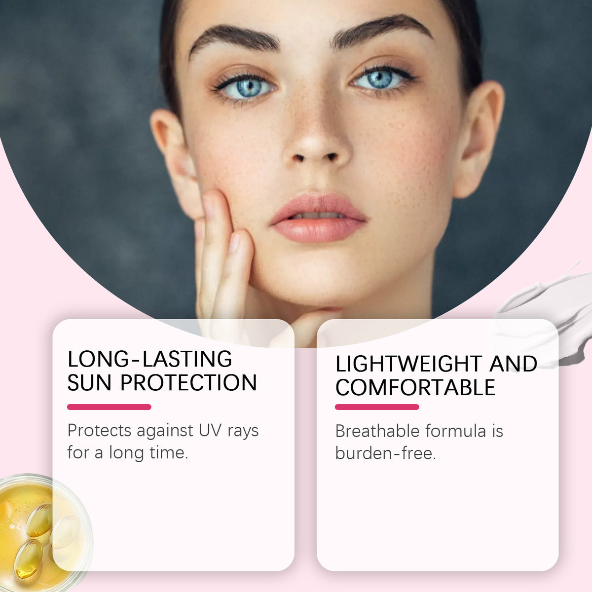 Jaysuing Lightweight Breathable Protective Cream Summer Outdoor
