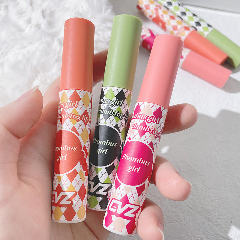 Rhombus Girl Velvet Matte Easy Cup Lipstick Girl Lip Glaze