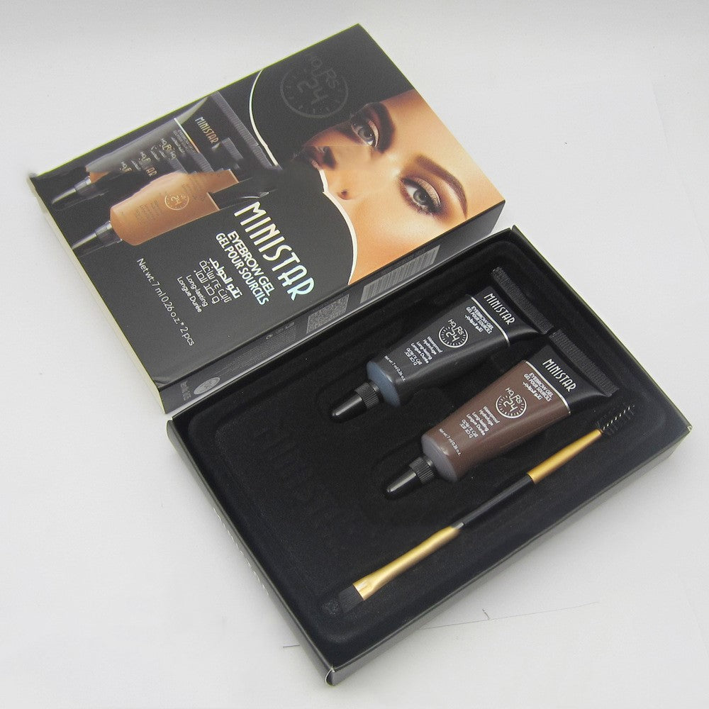 Ministar Two-color liquid eyebrow cream set