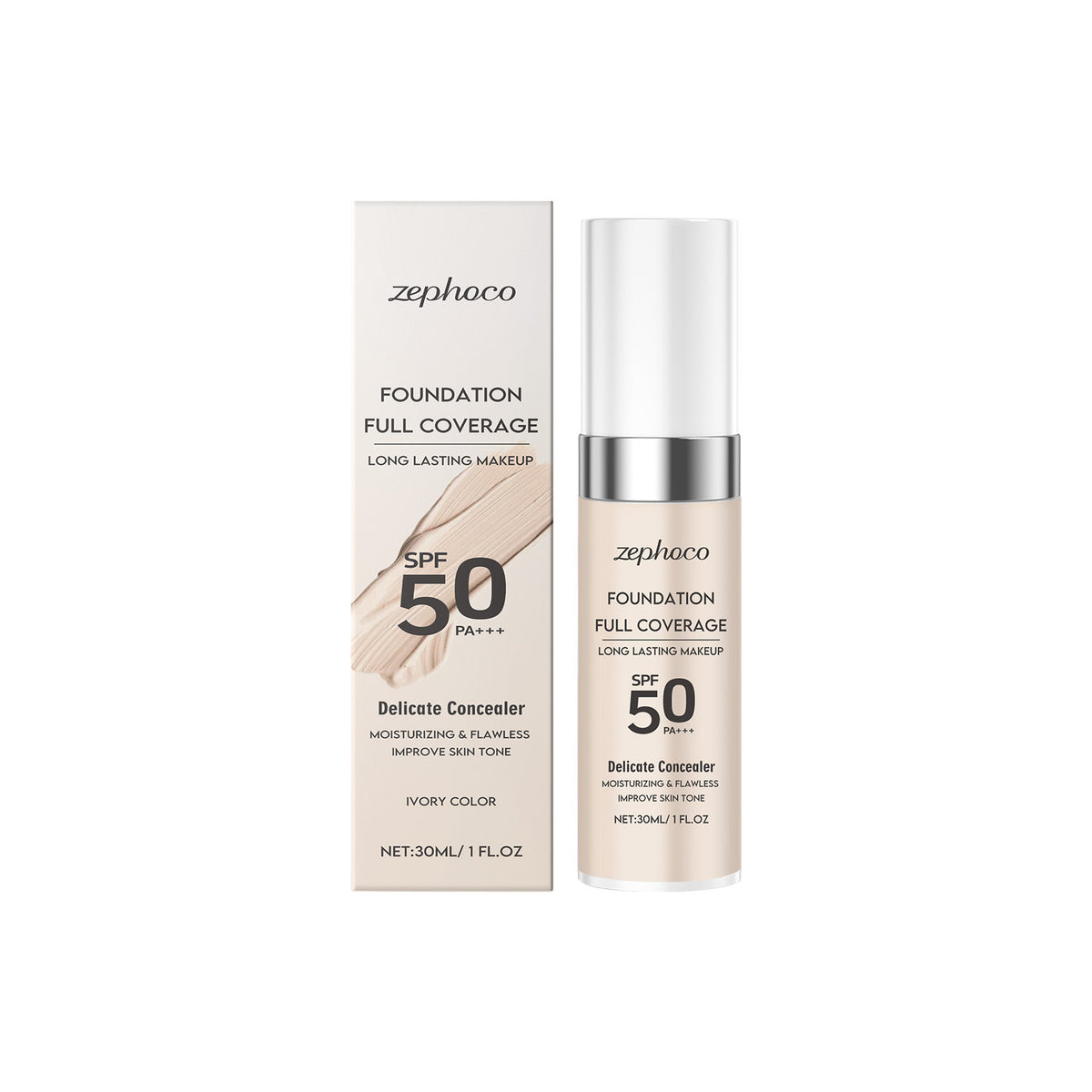 Zephoco Flawless Liquid Foundation Series Mild Formula