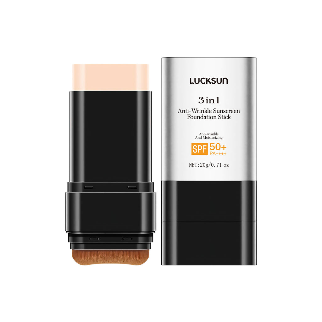 Luckson Three-in-one Anti-wrinkle Natural Long Lasting Concealer UV Protection Foundation Cream