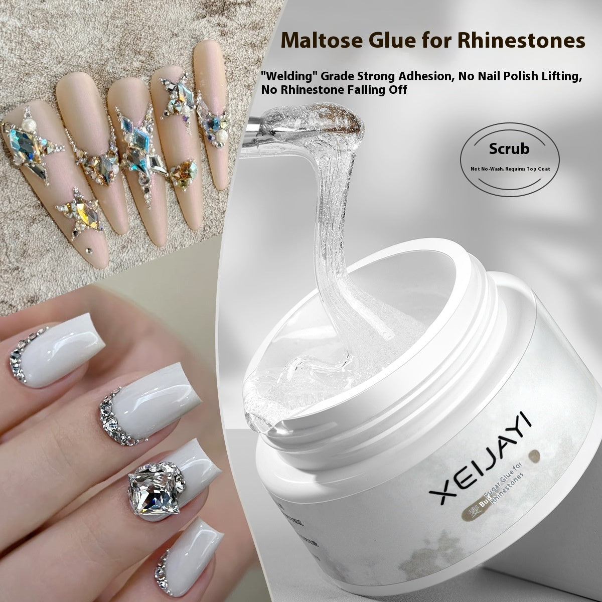 XEIJAYI White Jar Construction Base Gel Shaping Reinforcement Construction Manicure Polish Gel