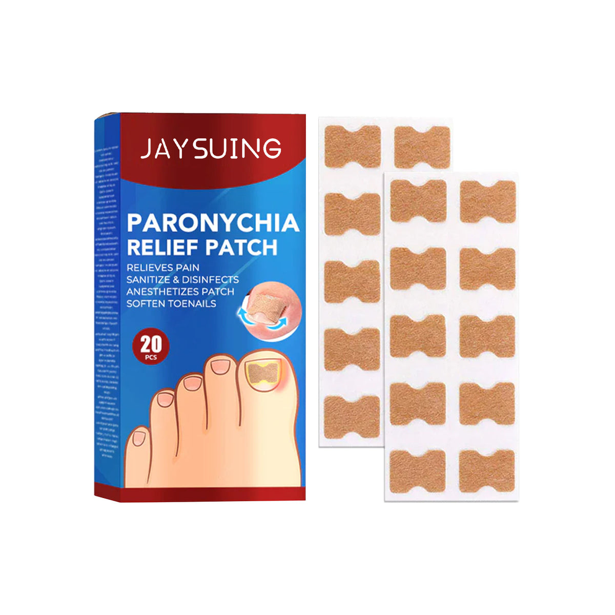 Jaysuing Nail Groove Nursing Adhesive Bandage Nourishing Thickened Gray Nail Soft Nail Correction