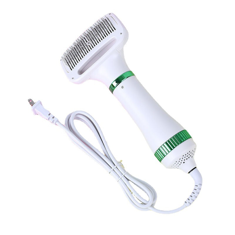 Pet Hair Dryer Dog Hair Blowing Artifact Hot Air Comb Dog Hair Pulling Integrated Hair Dryer Blowing Hair Comb Dog Supplies