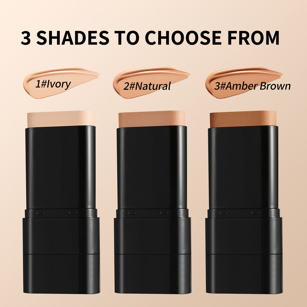 Olauty Concealer Waterproof Double-ended Makeup Brush 2-in-1 Stick Foundation