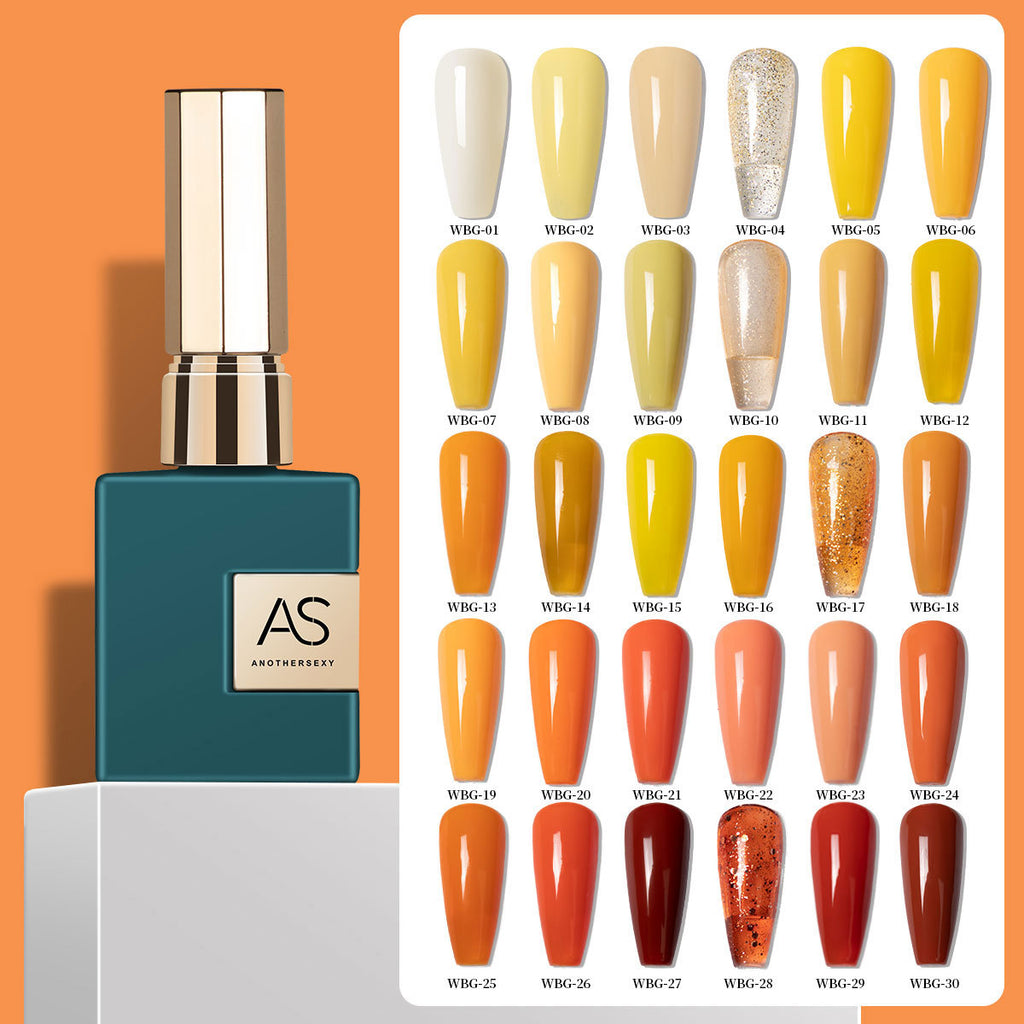 AS Yellow Nail Oil Gel New Brightening Nail Shop Special Set
