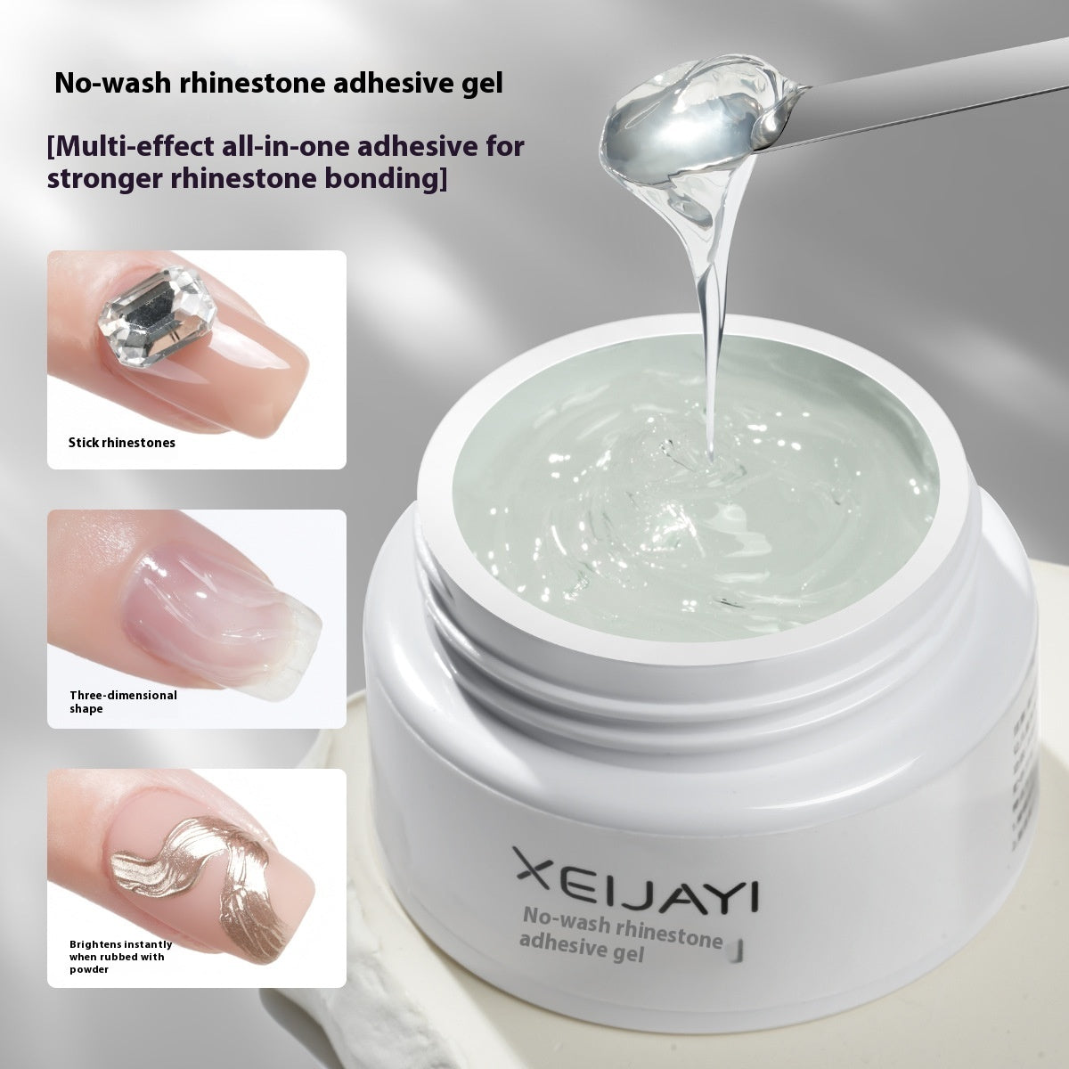XEIJAYI White Jar Construction Base Gel Shaping Reinforcement Construction Manicure Polish Gel