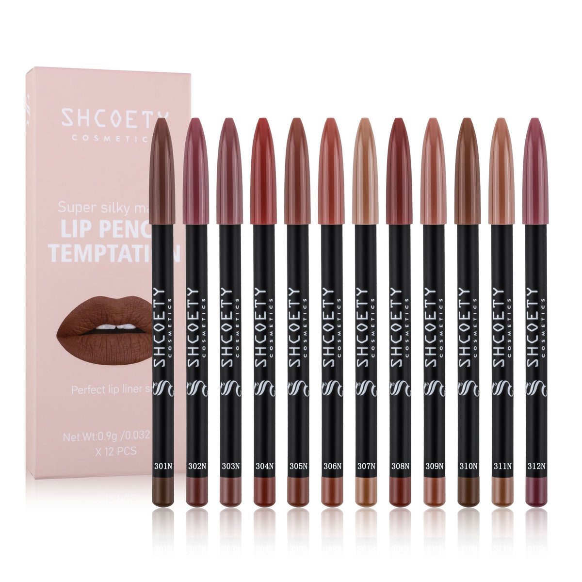 Shcoety Matte Lipstick Lip Liner Suit Non-decolorizing Long-lasting Makeup
