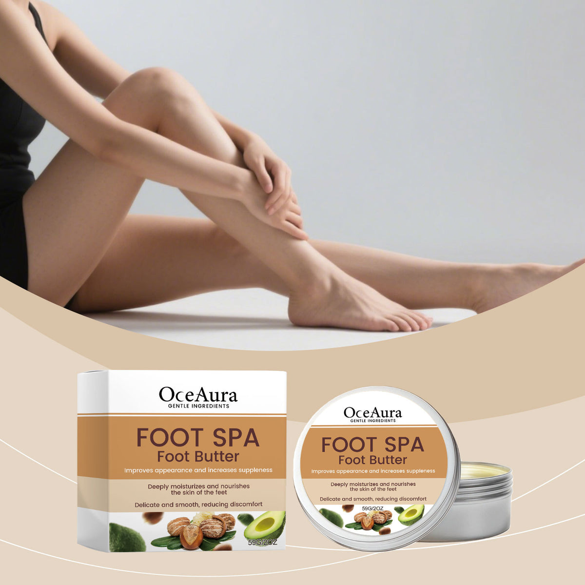 OceAura Foot Moisturizing Cream