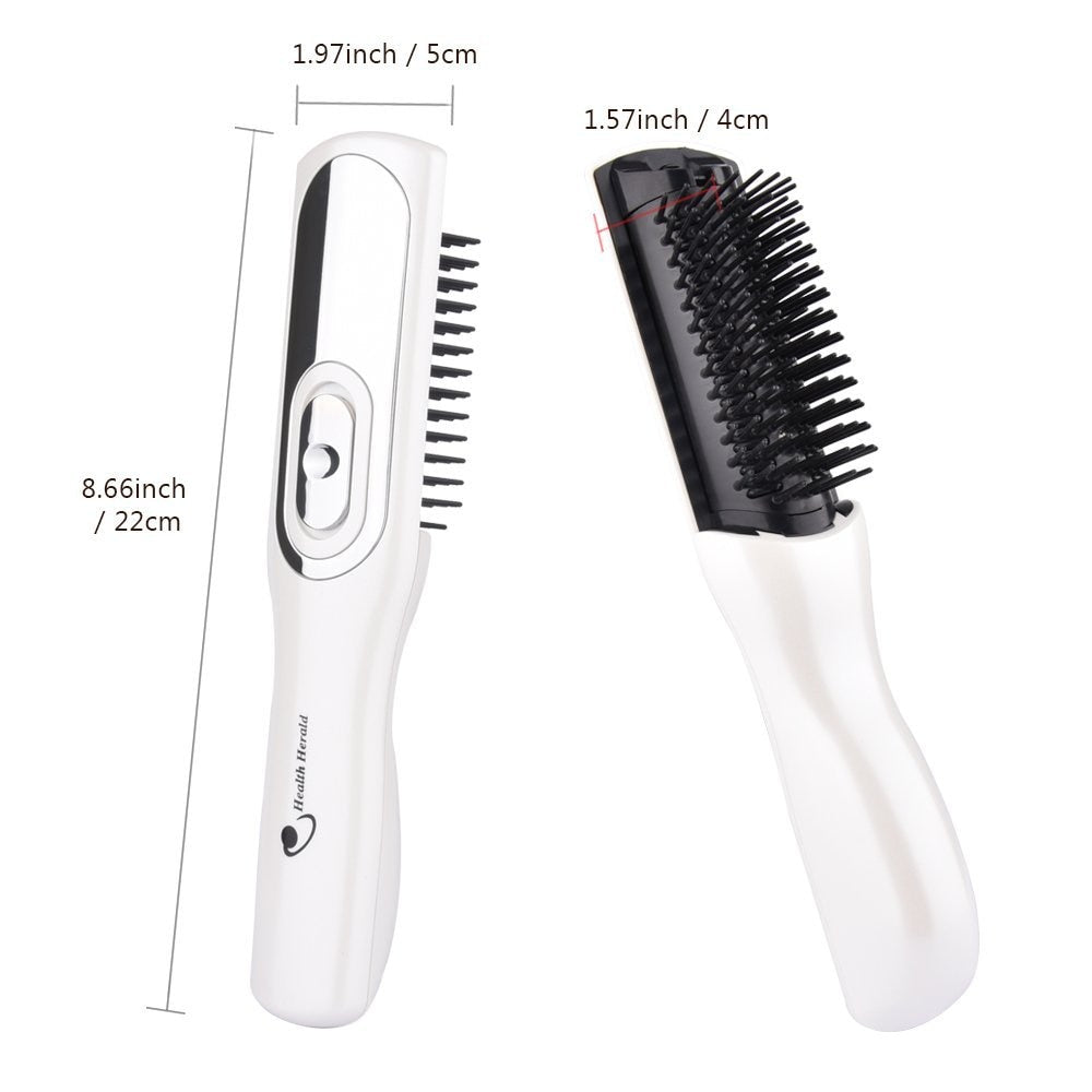 Health Herald Electric Head Massage Comb Healthy Scalp Vibration Comb Portable Household Battery Massage Comb