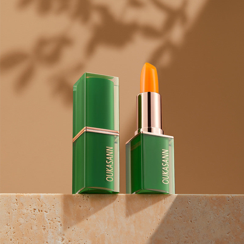 Oukasann Carotene Temperature Change Lipstick Nourishing Moisturizing