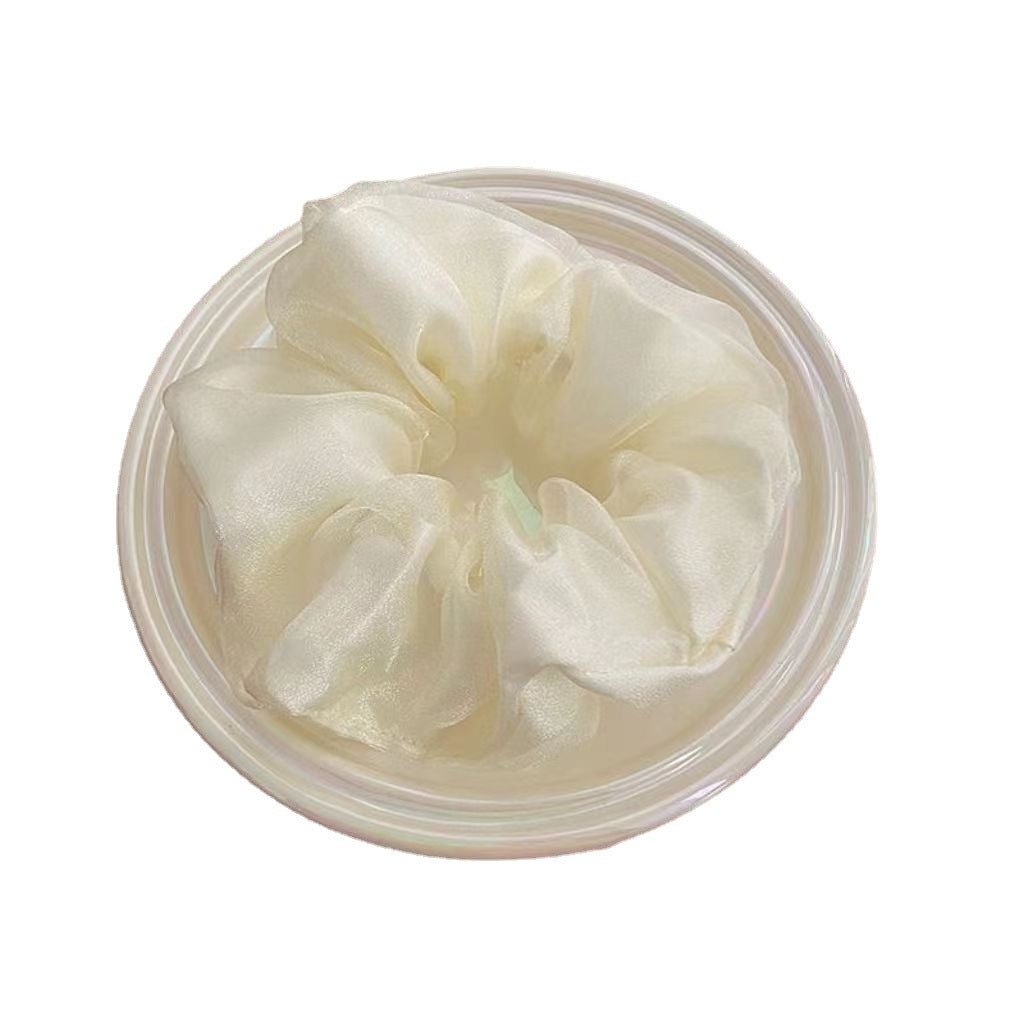 Women's Solid Color Organza Double-layer Hair Ring