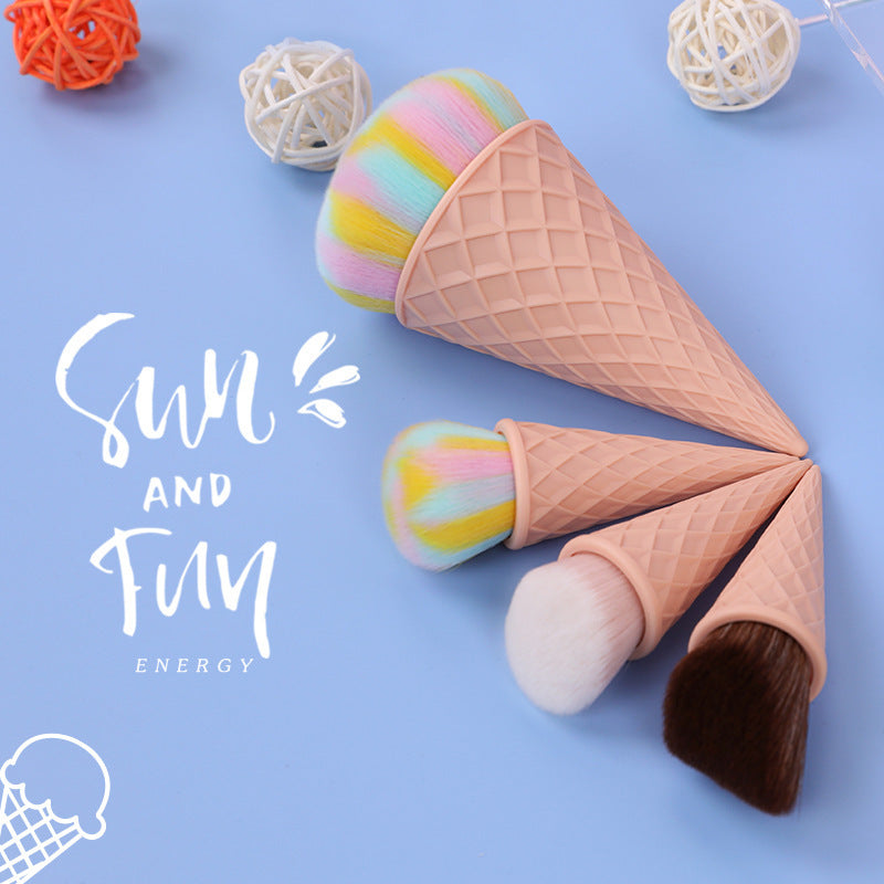 Snn & Tnn Ice Cream Cute Fiber Hair Makeup Brush