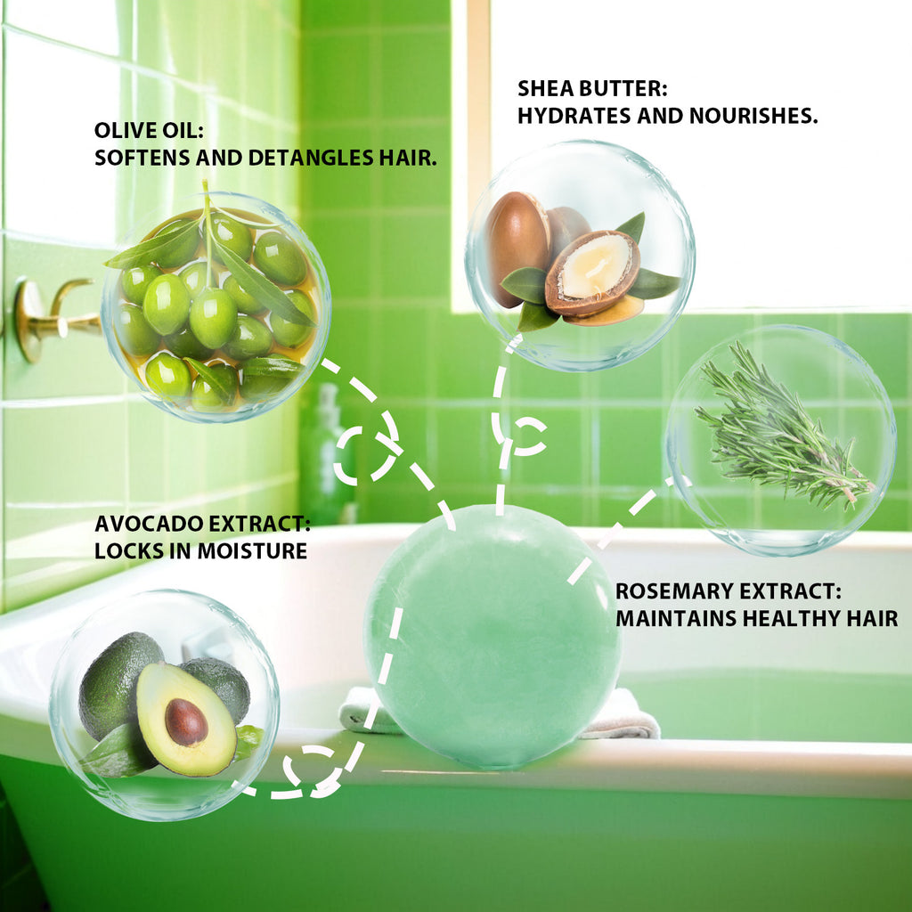 Sauvasine Rosemary Shampoo Soap Deep Cleaning Hair Care