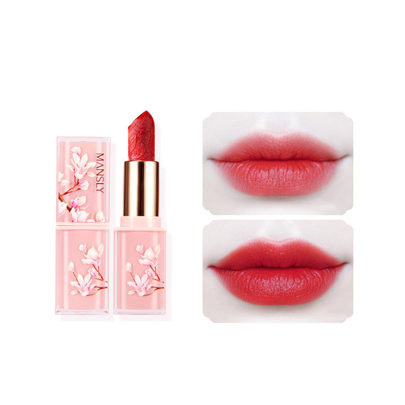 Mansly Carved Velvet Matte Lipstick Waffle Skin Brightening And Moisturizing