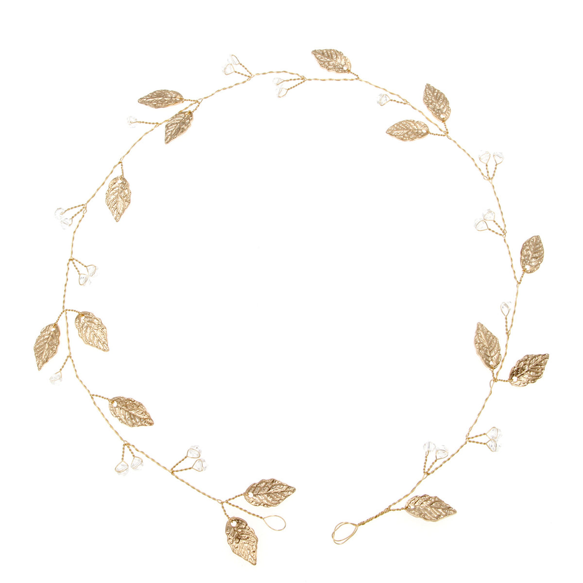 Handmade Hair Comb Alloy Leaves