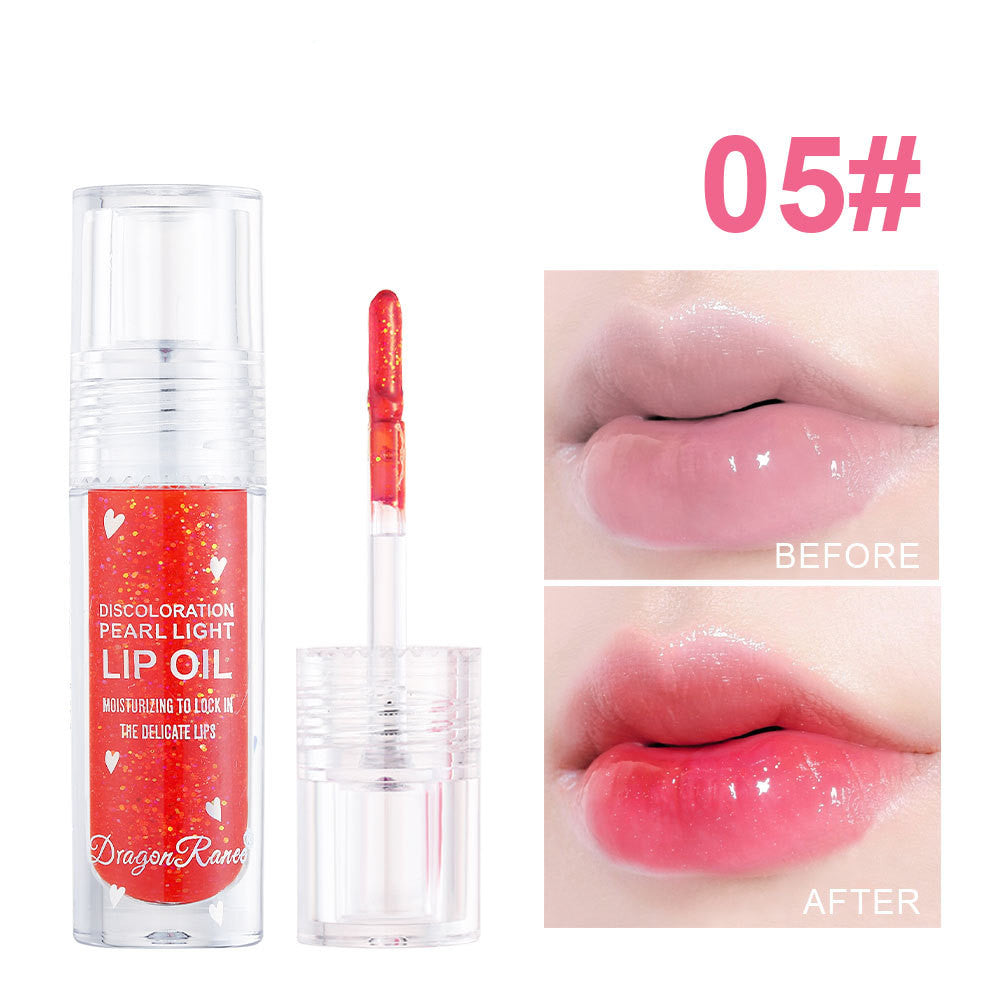 Dragon Ranee Ice Transparent With Thin And Glittering Pearlescent Moisturizing Lipstick