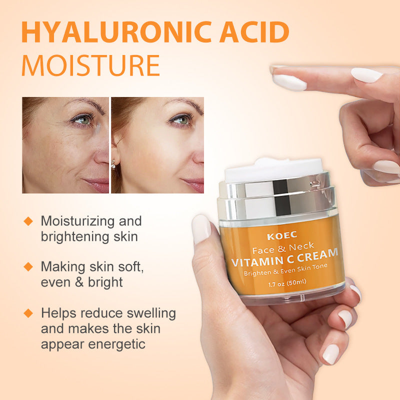 Koec VC Cream English Packaging Neck Cream Light Lines Moisturizing