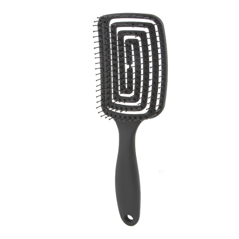 Elastic Bending Massage Curly Hair Styling Curved Comb