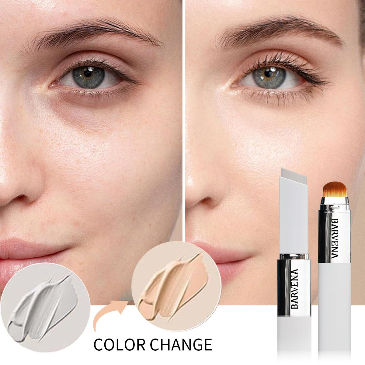 Barvena Lightweight Hydrating And Smoothing 2-in-1 Color-changing Foundation Stick