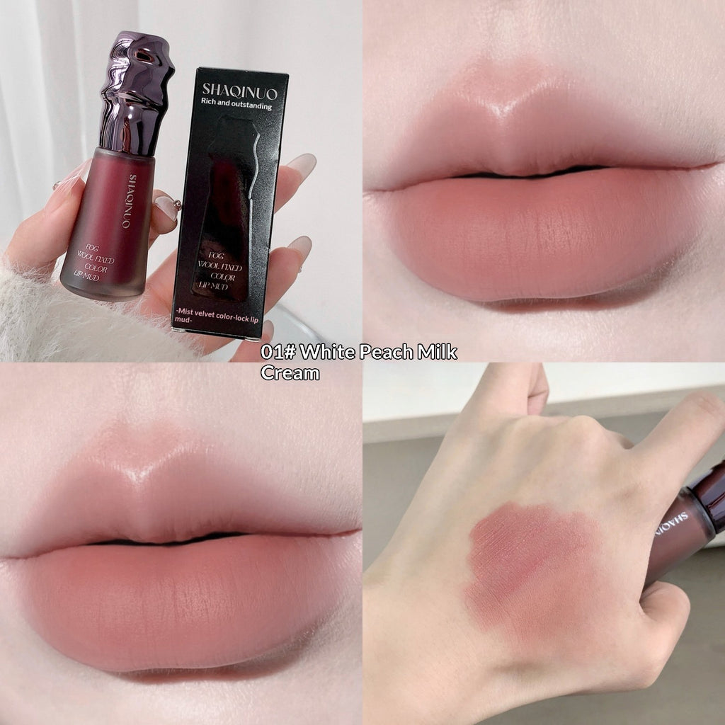 Shaqinuo Mist Velvet Color-Fixing Matte Lip Glaze Lipstick That Makes Your Skin Look Fairer