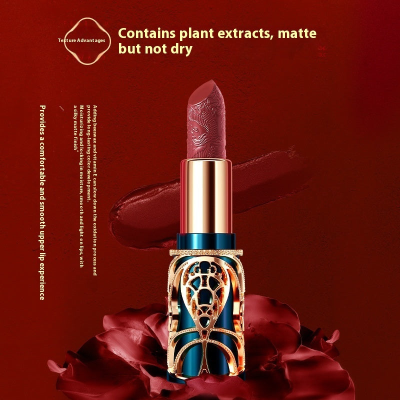 Youliyoula Soft Fog Vintage Carved Lipstick Kit
