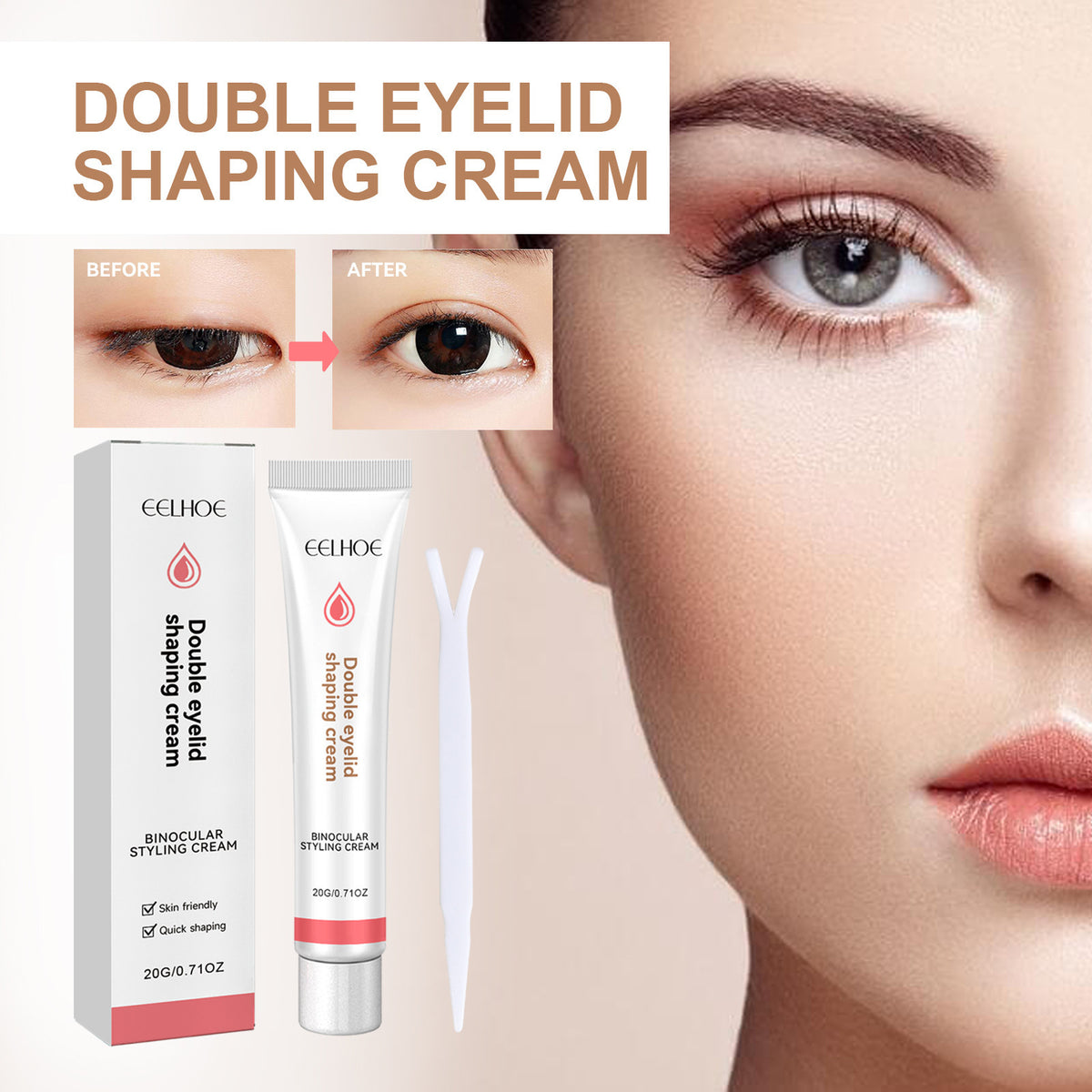 Eelhoe Women's Double Eyelid Double Eyelid Cream