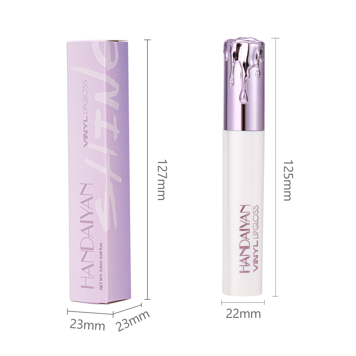 Handaiyan Matte Lip Gloss Long Lasting Waterproof No Stain On Cup