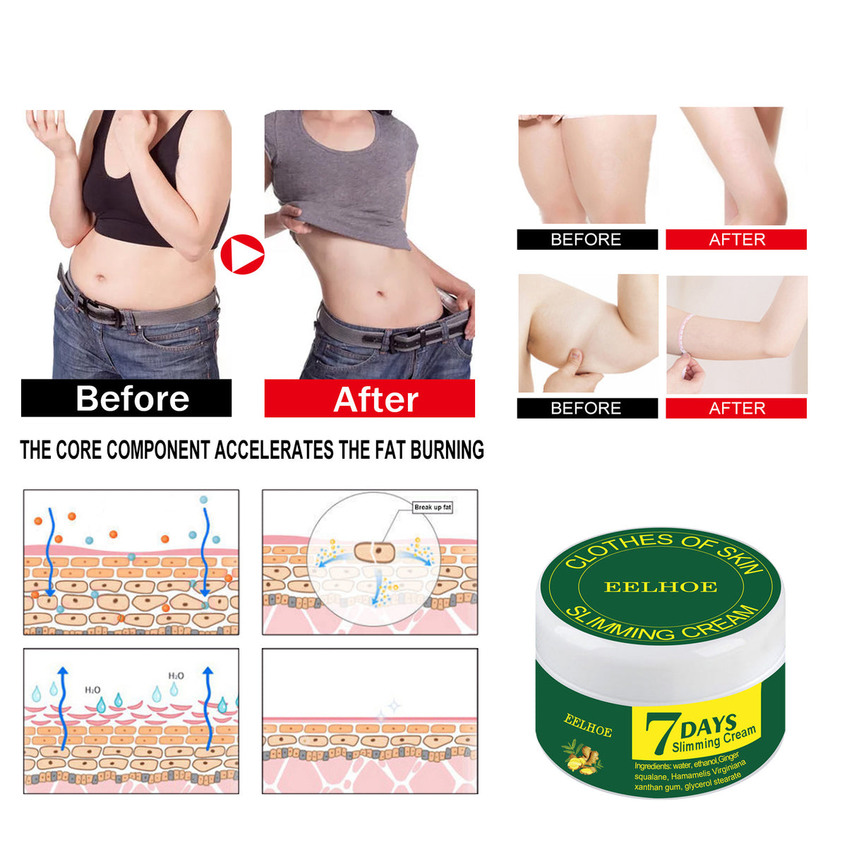 Eelhoe Shaping Cream Fat Firming Cream Minus Body