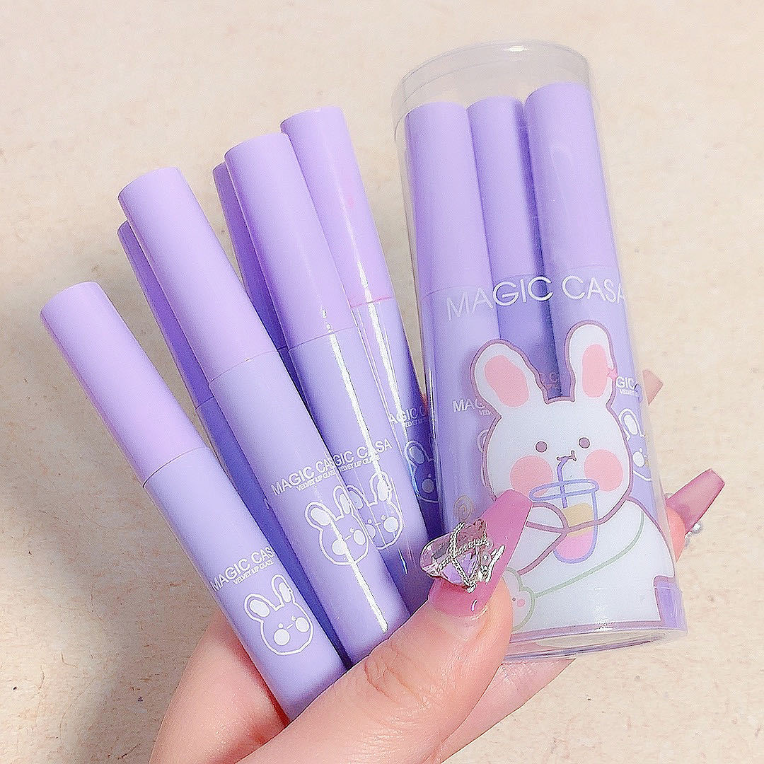 Magic Casa Six-piece Naughty Rabbit Lip Glaze Set