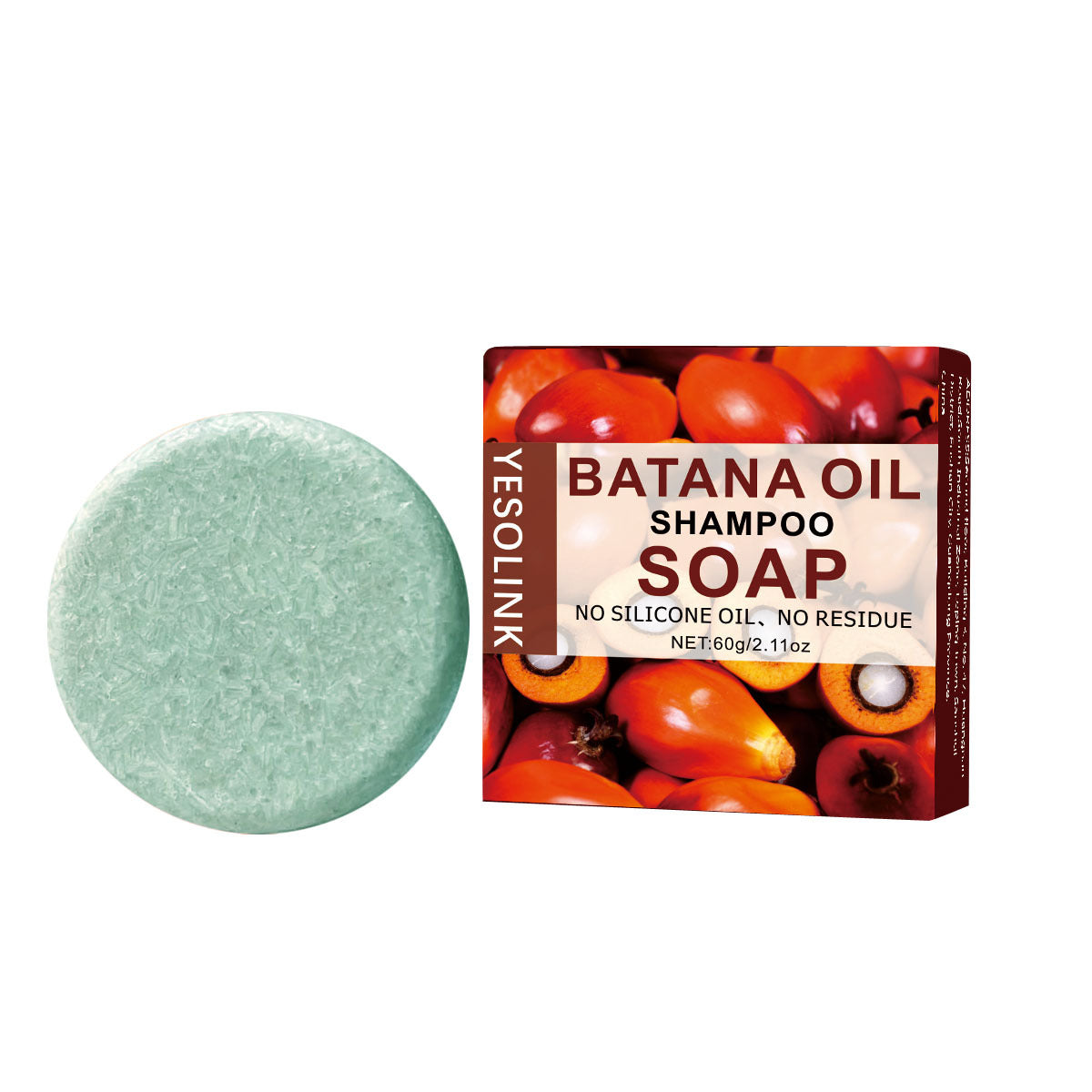 Yesolink Polygonum Multiflorum Black Sesame Bamboo Charcoal Shampoo Soap