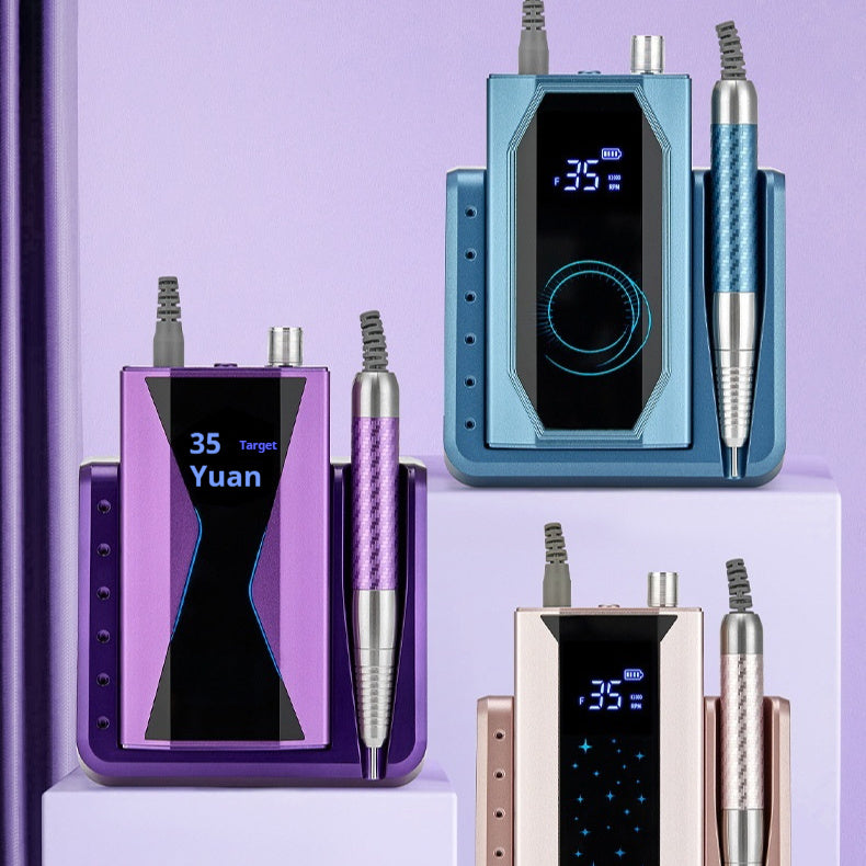 Yuan Brushless Nail Polisher High Speed Mute Nail Polisher Charging Nail Enamel Remover