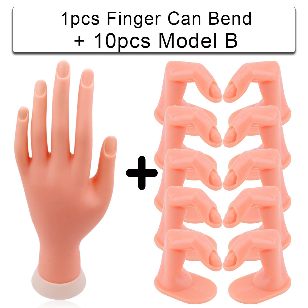 Simulation Of Finger Bending Of Model Inserting Nail Display Stand