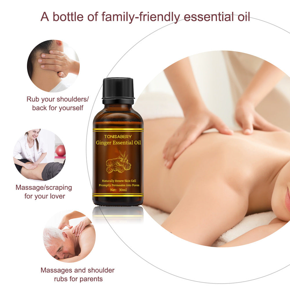 Tonisabery Beauty Skin Care Ginger Massage Essential Oil