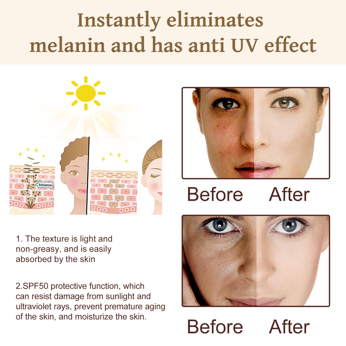 West&Month Brightening Skin Color Isolation Protective Cream