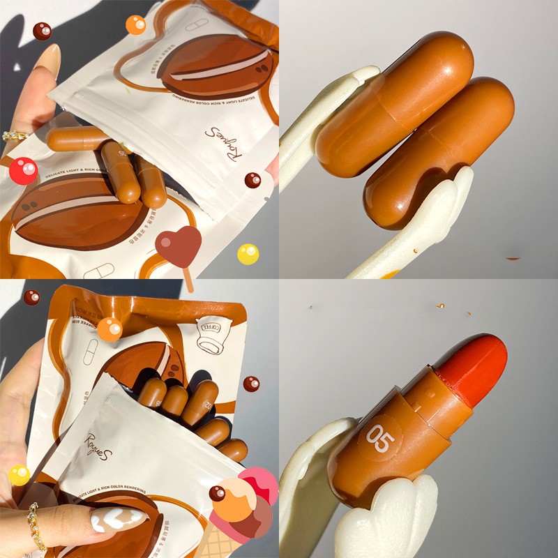 Royues Mini Capsule Lipstick Sample Pill Set