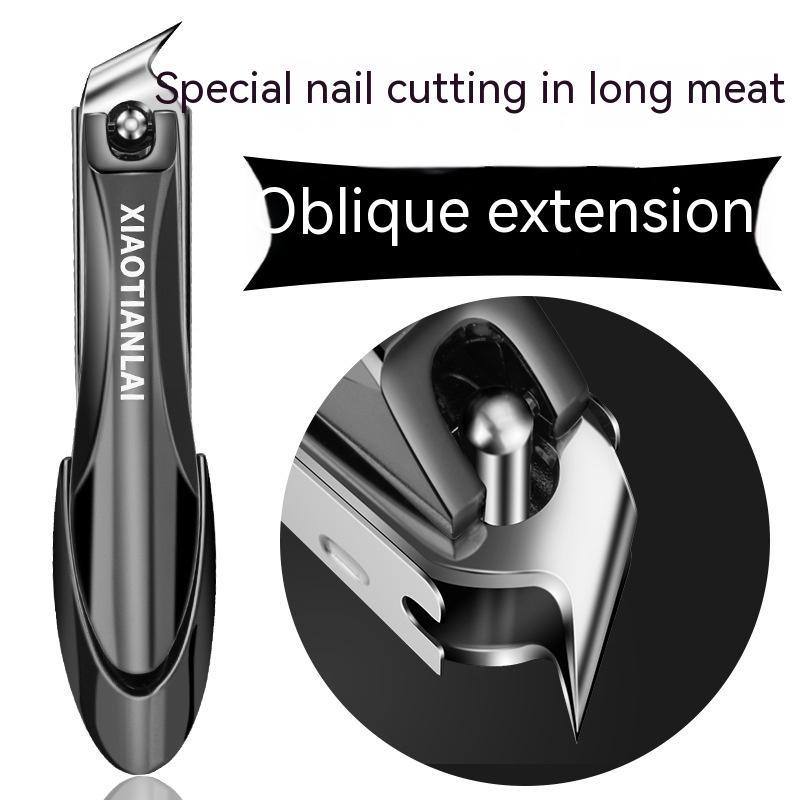 Xiaotianlia High-end Nail Scissors Single Nail Clippers Set Anti-splash Oblique Mouth Large Nail Clippers