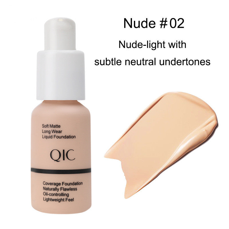 QIC Concealer Liquid Foundation Brightens Moisturizes And Controls Oil Bronzer Stage Makeup BB Cream
