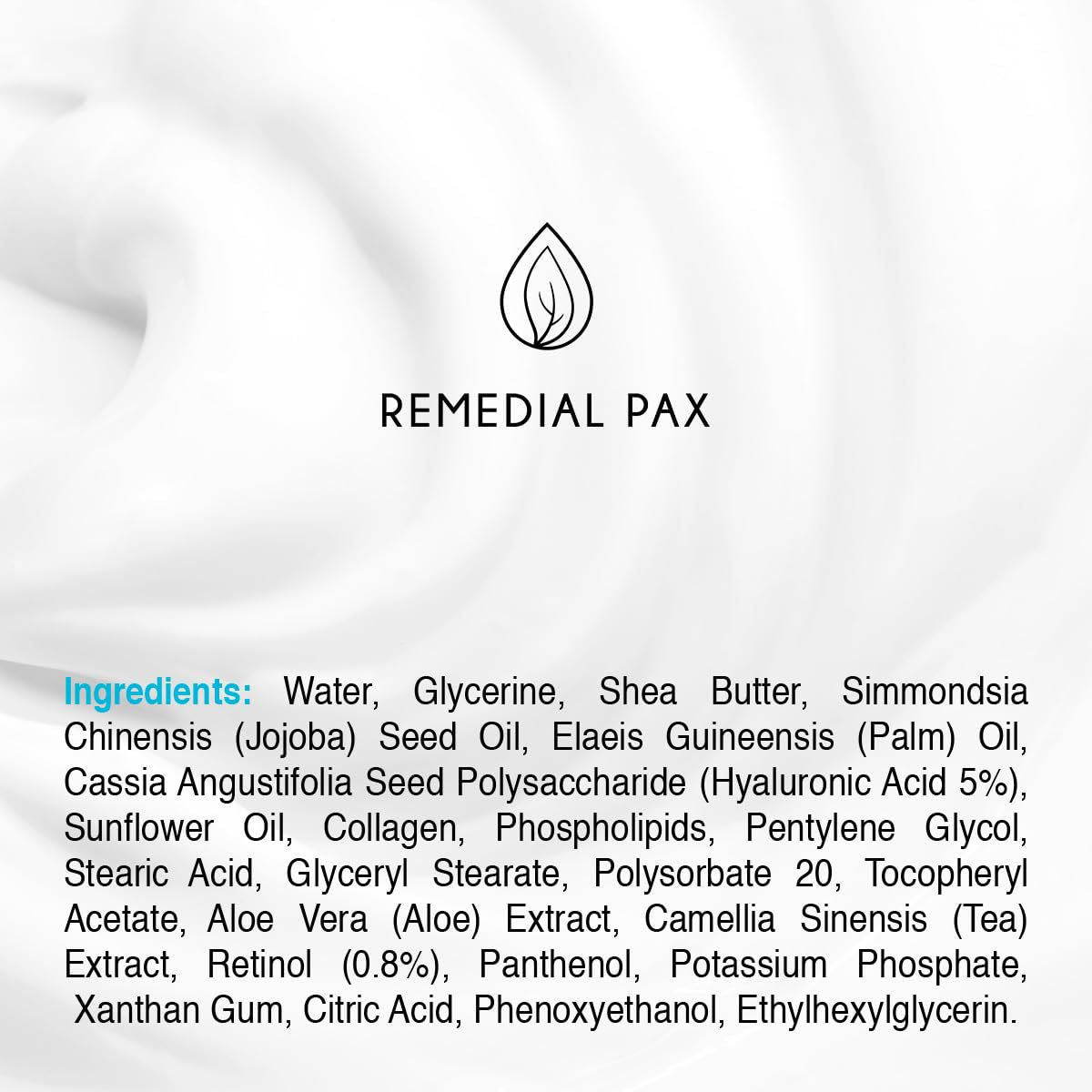Remidial PAX Facial Moisturizing Retinol Cream Collagen