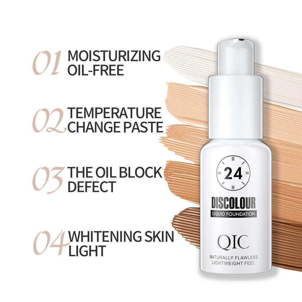 QIC Warming Complexion Liquid Foundation Naturally Adheres To Brighten