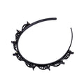 Multi-layer hollow woven bangs headband