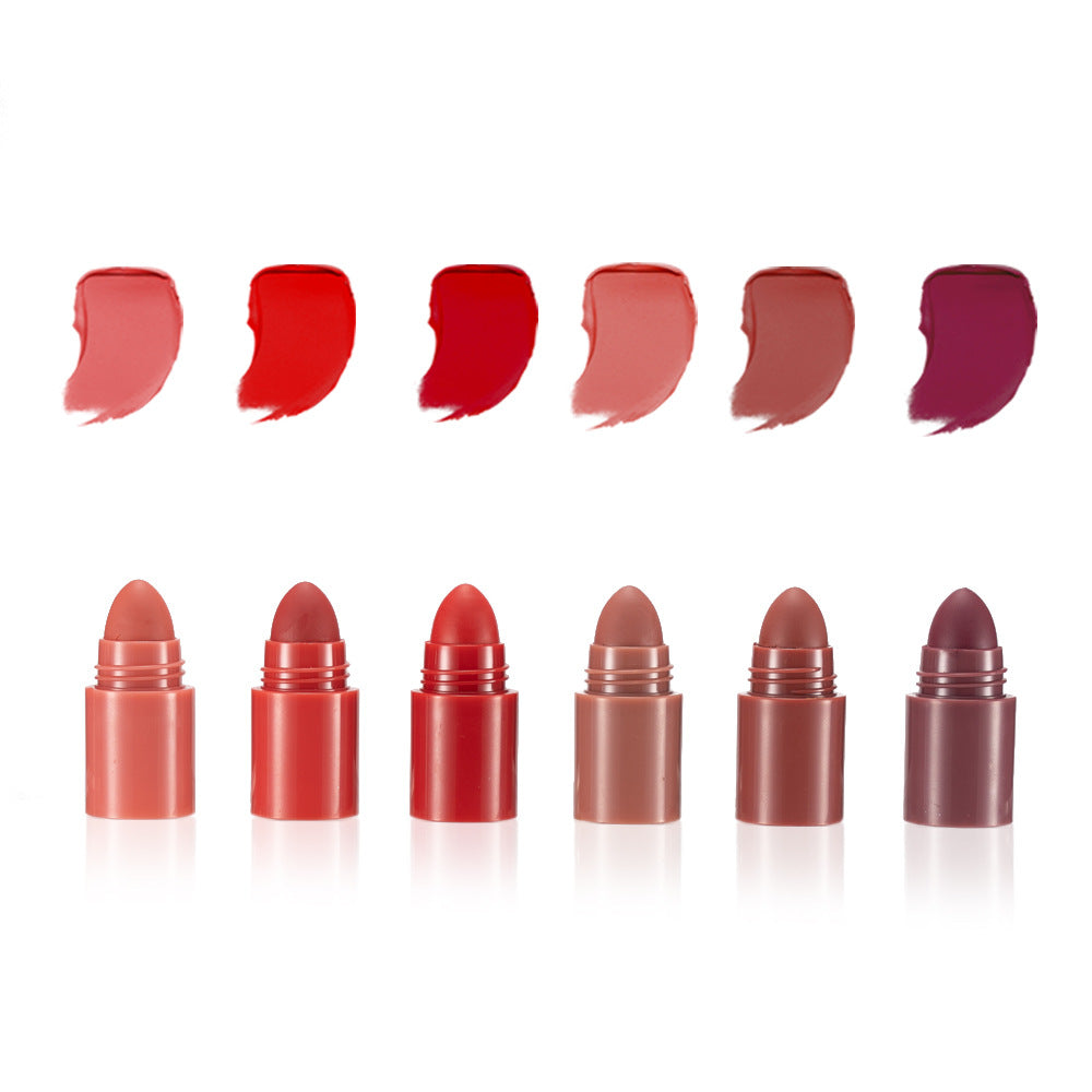 Fit Colors 6 Sections Of Misty Velvet Show Color And Do Not Touch Cup Lip Gloss Lipstick Pen