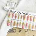 Press On Nails Dopamine Sweet Cool INS Style Dark French Fake Nail Tip
