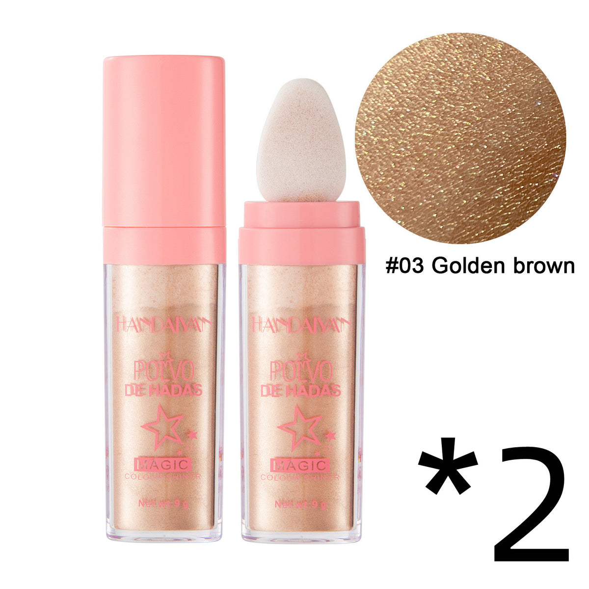Handaiyan Fairy Highlight Pat Full Body Highlight Brightening Natural Three-dimensional Nourishing Blush Makeup Supply