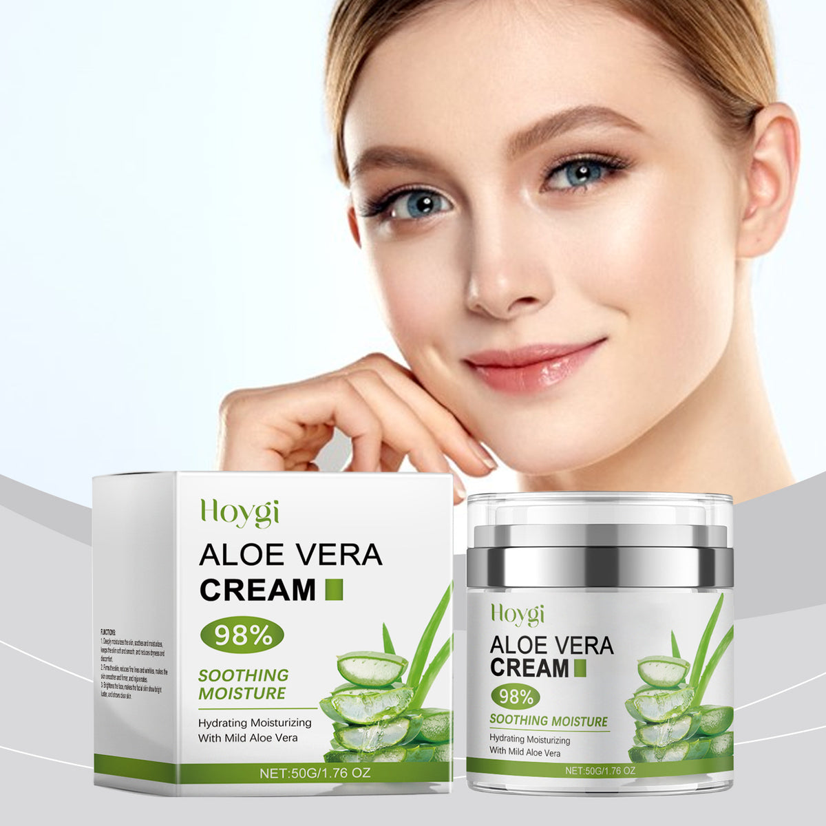 Hoygi Aloe Moisturizing Facial Cream Mild Replenishment